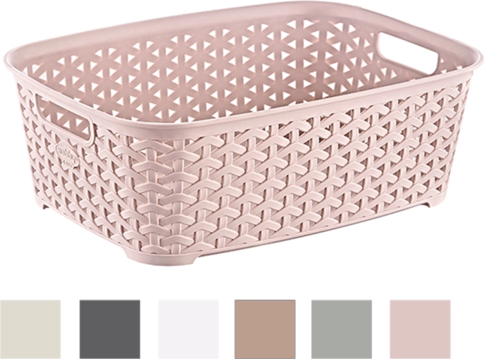 Panier en plastique au motif rotin 29 × 22 × 11 cm, 5,2 l