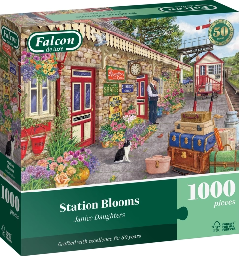 Puzzle Falcon « Fleurs à la gare » 1000 pièces