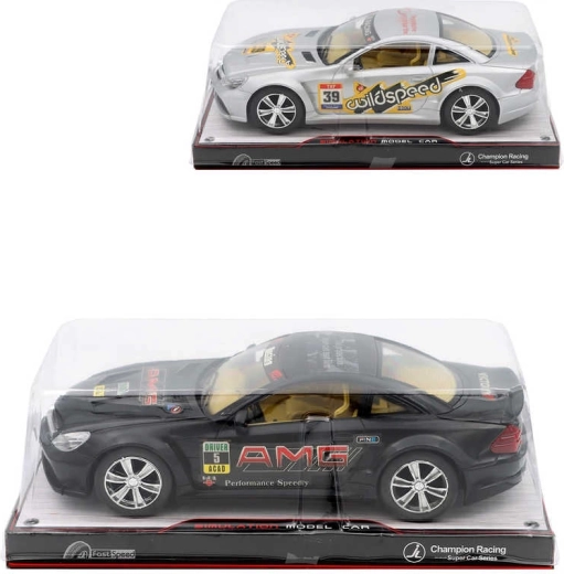 Voiture de course sportive à inertie 25 cm sous blister - 1 pièce