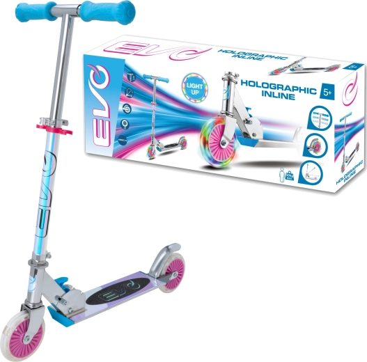 Trottinette enfant pliable EVO avec roues LED Holographic Inline