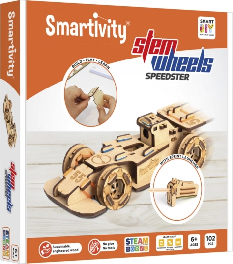 Smartivity Formule – kit de construction en bois voiture de course avec lanceur