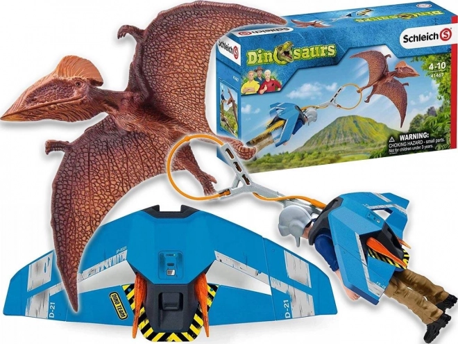 Schleich Dinosaurs sac à dos-fusée Jetpack pour la poursuite