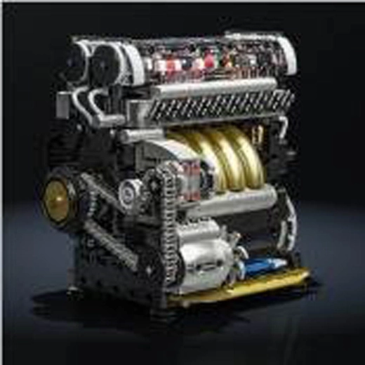 Kit de construction de modèle de moteur L-TYPE, 847 pièces