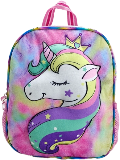 Sac à dos enfant arc-en-ciel avec motif licorne 30 cm