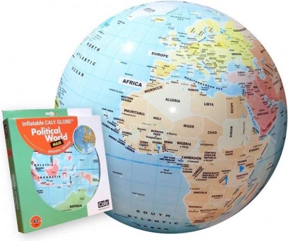 Ballon globe Caly 42 cm - Monde politique
