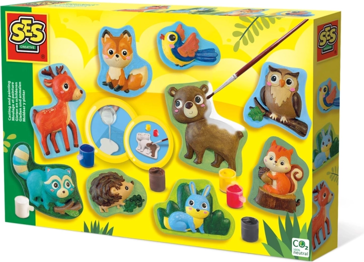 SES moulage et peinture d’animaux de la forêt