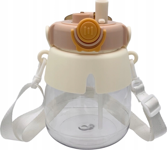 Bouteille d’eau pour enfants avec paille et sangle 1 L