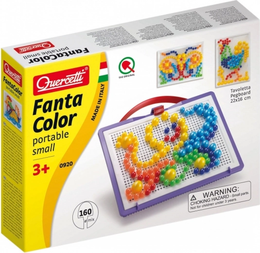 Quercetti Fantacolor mosaïque portable pour enfants
