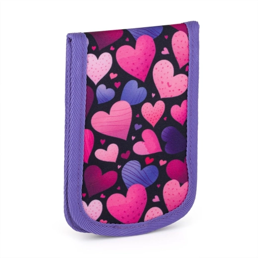 Pochette tour de cou Topgal Vega à motifs de cœurs