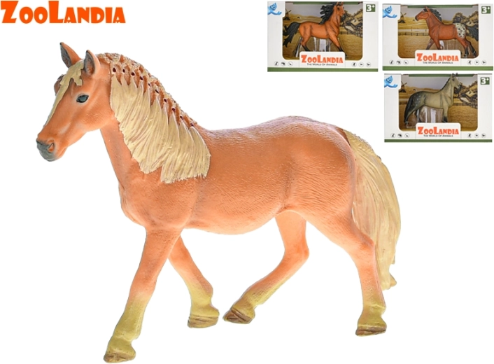 Figurine en plastique ZOOLANDIA cheval 12–15 cm