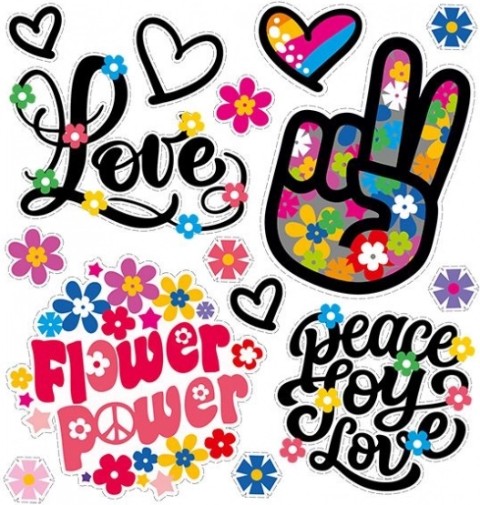 Autocollant thermocollant Force des Fleurs petite planche