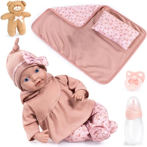 Poupée réaliste Bayer Reborn 38 cm avec accessoires