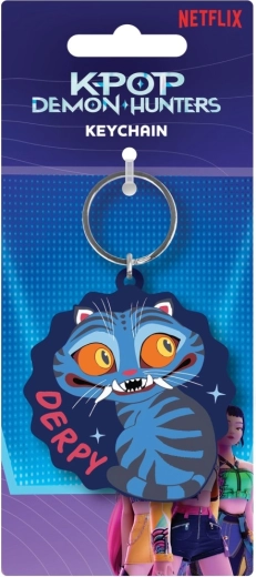 Porte-clés en caoutchouc K-pop Demon Hunters Derpy