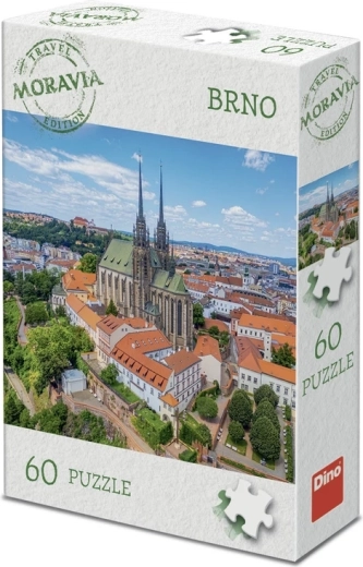 Puzzle Dino – Édition touristique Moravie : Brno (60 pièces)