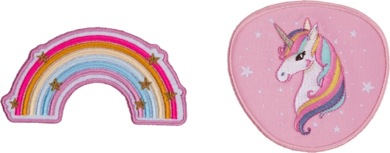 Badges interchangeables BAAGL Baaglies Rainbow Unicorn, 2 pcs