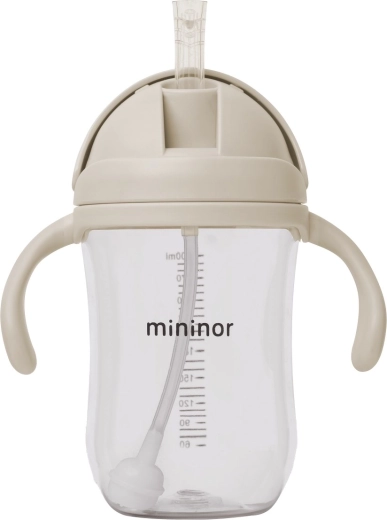 Biberon Mininor avec paille en tritan 330 ml Cloudy Morning