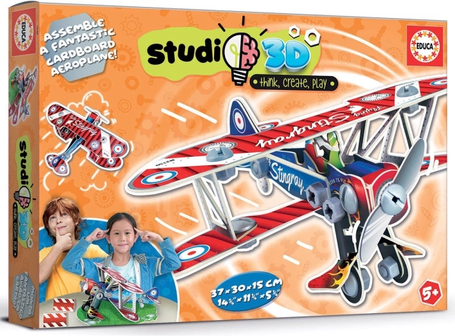 Educa modèle 3D de biplan