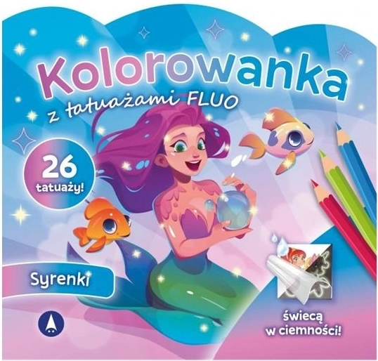 Coloriages avec tatouages fluo – fées des mers