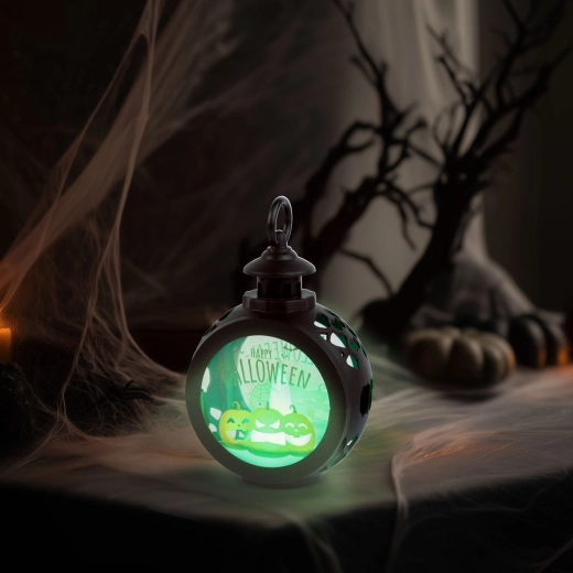 Décoration LED suspendue Halloween en forme de citrouille