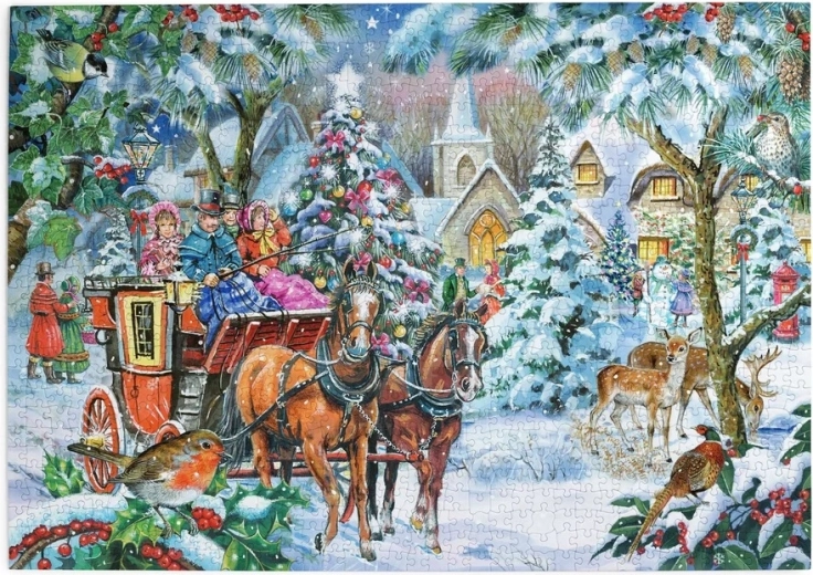 Puzzle House of Puzzles Compagnie en calèche, 1000 pièces