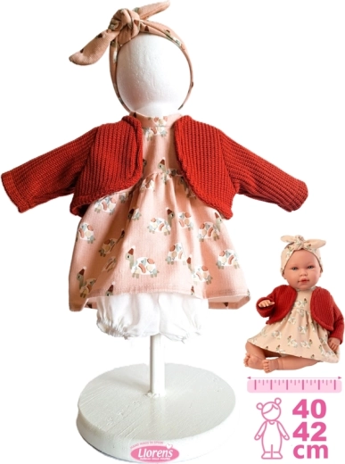 Llorens tenue pour poupée New Born 40–42 cm, ensemble 4 pièces
