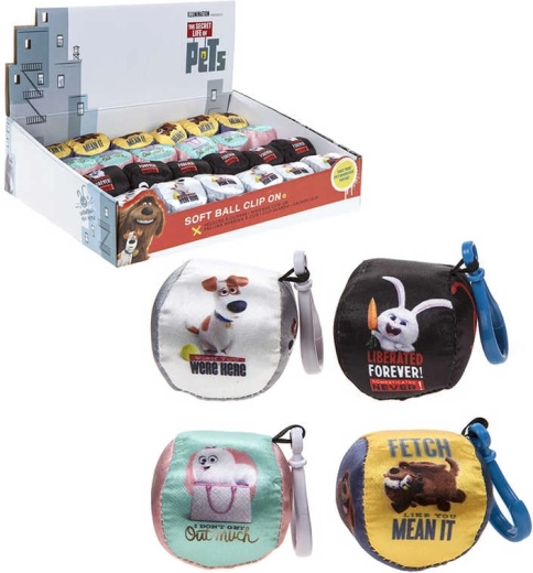 Porte-clés avec pendentif en peluche Comme des bêtes 5 cm - 1 pièce