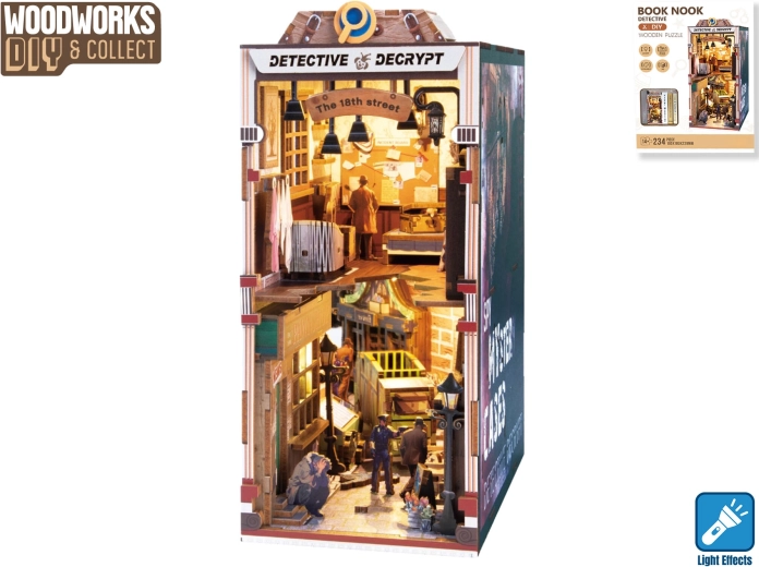 Kit de construction en bois Détective avec lumière