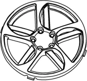 Enjoliveurs de roues avant pour voiture électrique pour enfants Lamborghini Murciélago JAMARA (lot de 2 pièces)
