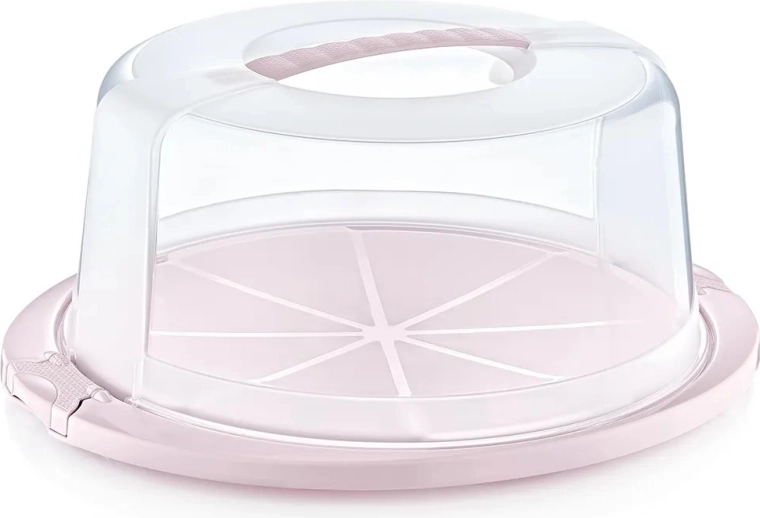 Boîte à gâteau ronde Nordic Pink 33,5 × 38 × 17 cm