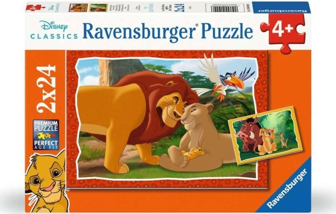 Puzzle Disney Le Roi Lion 2x24 pièces