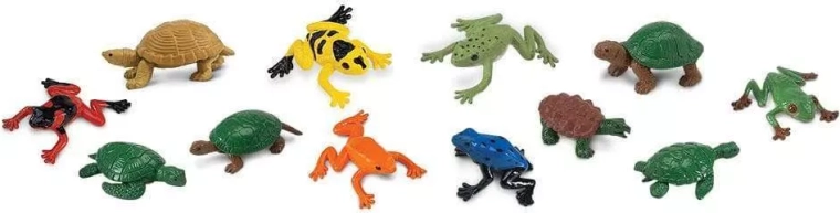 Safari Ltd. figurines de grenouilles et de tortues - 48 pcs