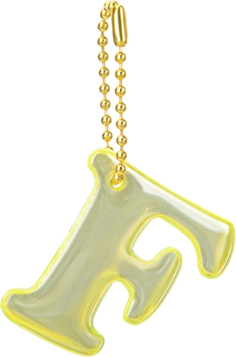 Pendentif réfléchissant Baagl lettre F