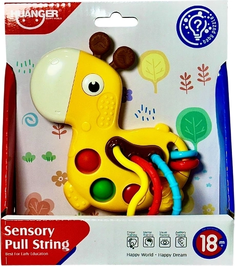 Hochet sensoriel et jouet de manipulation girafe