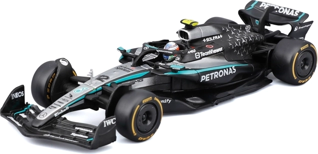 Modèle Bburago Formule 1 Mercedes-AMG Petronas W16 2025 Kimi Antonelli 1:43 dans une boîte décorative
