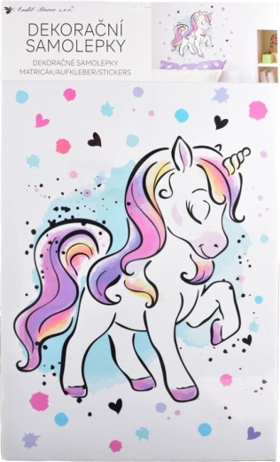 Sticker mural avec licorne 42 × 60 cm