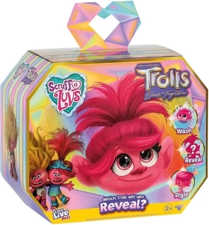Little Live Pets Scruff-a-Luvs DreamWorks Trolls : adorable peluche surprise - 1 pièce