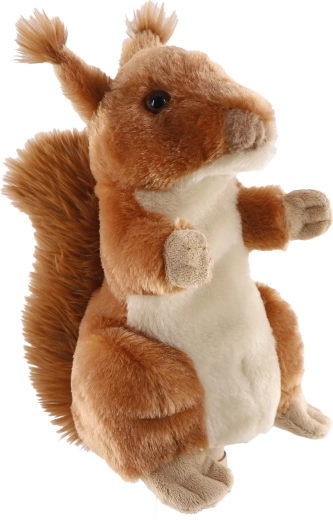 Marionnette écureuil 27 cm en peluche