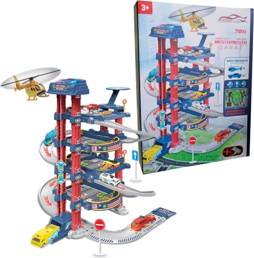 Garage urbain avec hélicoptère Sparkys