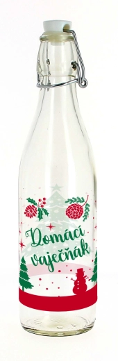 Bouteille à fermeture à clip 540 ml pour liqueur maison aux œufs