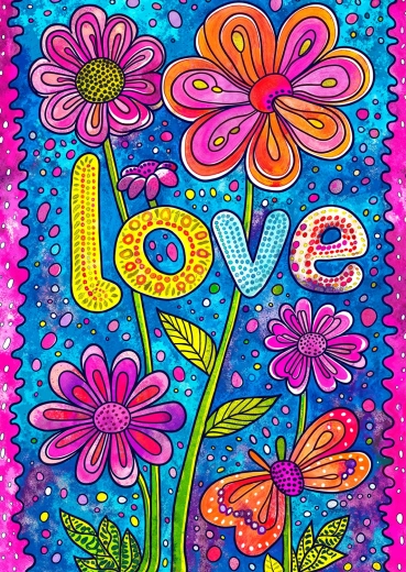 Puzzle Enjoy Amour floral 1000 pièces