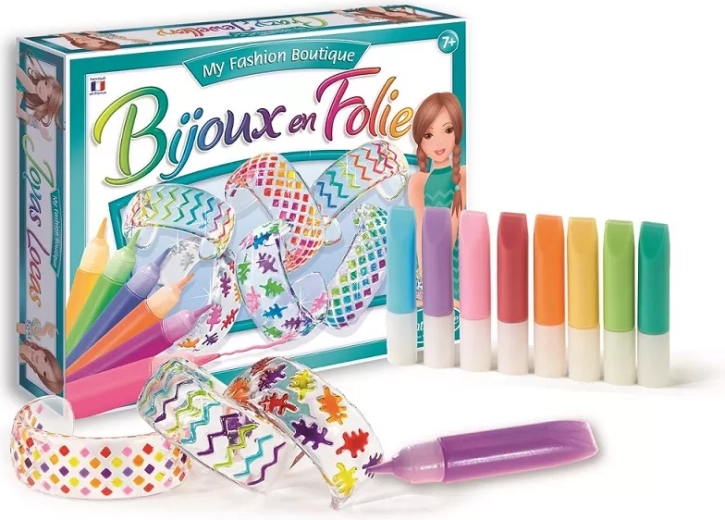 Sentosphere bijoux fous – kit créatif de peinture de bracelets