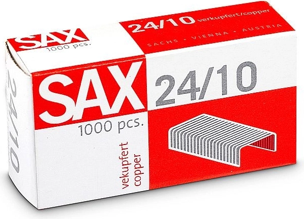 Agrafes 24/10 cuivrées, 1000 pcs