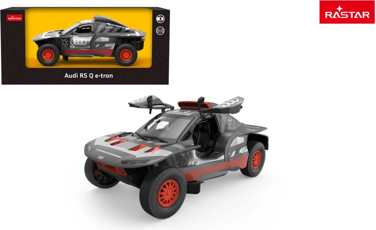 Voiture miniature en métal Rastar Audi RS Q e-tron 1:24 grise