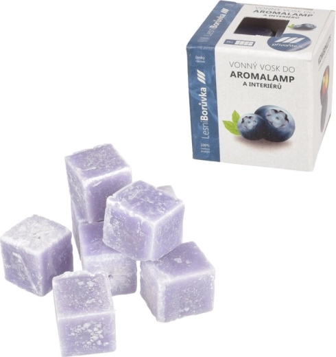 Cubes de cire parfumés myrtille pour brûle-parfum (8 pcs)
