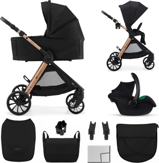 Poussette combinée Kinderkraft Vesto 2 3en1 black