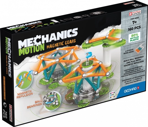 Jeu de construction magnétique GEOMAG Mechanics Motion Gears