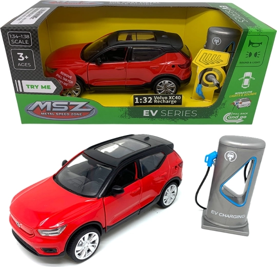 Modèle métallique 1:32 Volvo XC40 Recharge avec lumières et sons