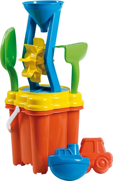 ANDRONI ensemble de sable avec moulin, 7 pièces