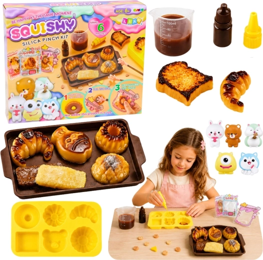 Kit créatif DIY pour fabriquer des squishies « pâtisseries sucrées »