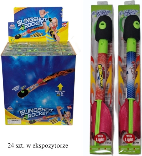 Lanceur manuel de fusée en mousse avec LED - 1 pièce